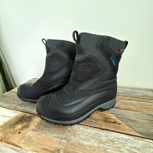 LL BEAN Wildcat Black Winter Boots size 8